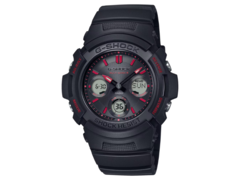 O relógio Casio G-Shock AWG-M100FP-1A4JR não está mais disponível na loja online da marca. (Fonte da imagem: Casio)