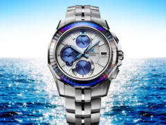 O relógio Oceanus Manta OCWS6000PB7A da Casio (acima) será lançado nos EUA. (Fonte da imagem: Casio)