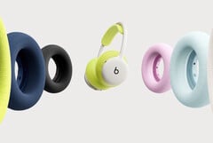 Os fones de ouvido Beats 360 podem ser equipados com uma variedade de almofadas coloridas UltraPlush ou Performance Knit, que permitem a respiração.