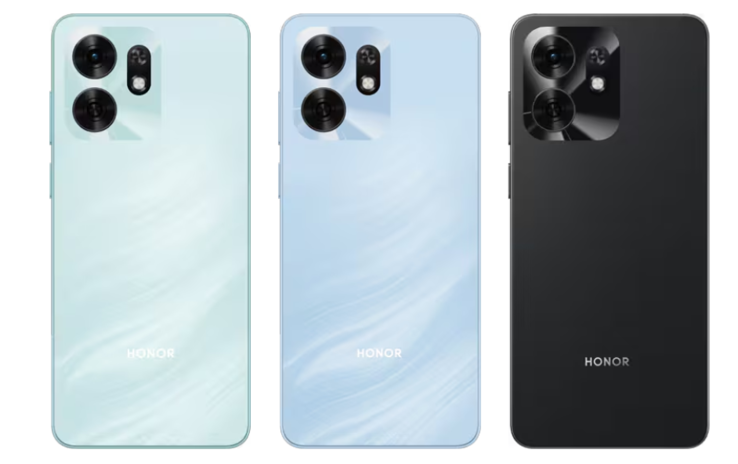 O Honor Play 60A está disponível nas cores preto escuro, azul lago e azul celeste (Fonte da imagem: Honor)