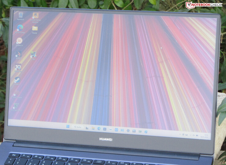 O MateBook ao ar livre