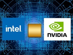 A Nvidia investiu US$ 5 bilhões na Intel e está desenvolvendo chips em conjunto com a Team Blue. (Fonte da imagem: Intel, Nvidia, Pixabay, editado)