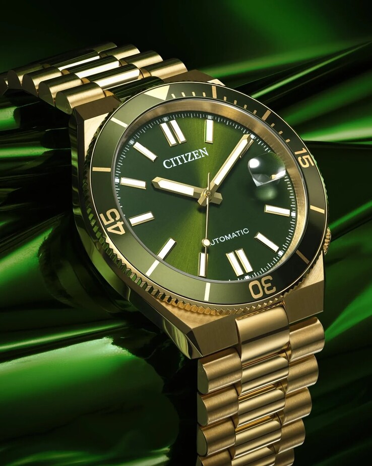 Citizen NJ0232-53X com um rico mostrador verde 