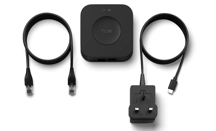 Uma imagem que vazou anteriormente do Philips Hue Bridge Pro. (Fonte da imagem: Philips Hue)