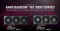 AMD Radeon RX 7900 XTX e AMD Radeon RX 7900 XT - MSRPs