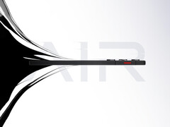 O RedMagic 11 Air será lançado em breve na China. Na foto: uma imagem promocional do telefone mostrando a lateral. (Fonte da imagem: RedMagic)