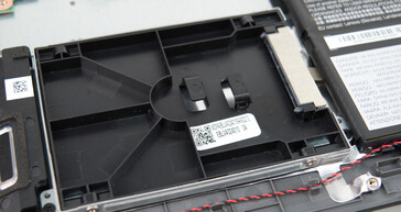 Lenovo includes a 2.5-inch drive bay for adding up to 7-mm thick drives.