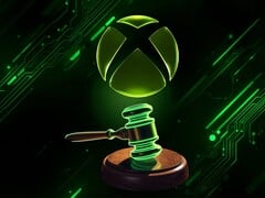 É exibido um banner sobre o processo judicial envolvendo a Xbox