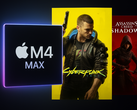 Cyberpunk e AC Shadows em Apple's M4 Max (fonte da imagem: ChatGPT)