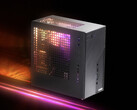 O DeskMini X600 utiliza uma placa-mãe B860 e pode ser equipado com uma faixa de luz RGB interna, mostrada aqui. (Fonte da imagem: ASRock)