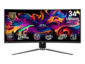 O MPG 341CQPX é um dos dois monitores QD-OLED de 34 polegadas que a MSI lançou este ano. (Fonte da imagem: MSI)