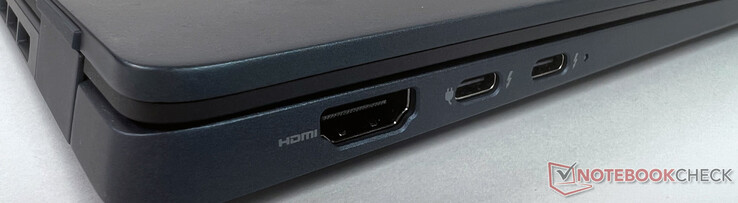 Esquerda: 1x HDMI, 2x Thunderbolt