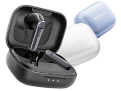 O EarFun Air Pro 5, com cancelamento de ruído híbrido de 6 microfones e áudio Hi-Res com LDAC, chega em três cores por menos de US$ 100.