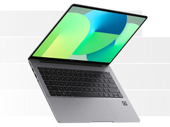 O MateBook 14 HarmonyOS edition tem uma bateria de 70Wh. Na foto: uma das três cores do laptop.