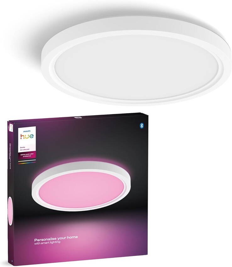 A luminária de teto Philips Hue Devote. (Fonte da imagem: Philips Hue)