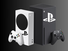 Imagem de maquete com consoles Xbox exibindo o logotipo da Sony PlayStation (Fonte da imagem: Sony PlayStation, Microsoft Xbox Gaming, com edições)