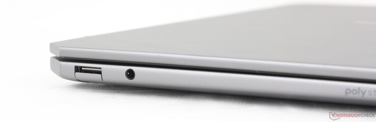 Esquerda: USB-A (10 Gbps), fone de ouvido de 3,5 mm