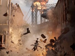 Trailer de revelação do Battlefield 6 mostrando a destruição do meio ambiente. (Fonte da imagem: Battlefield no YouTube)