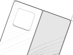 Um close-up de uma imagem conceitual do Huawei Mate X8. (Fonte da imagem: Fixed Focus Digital)