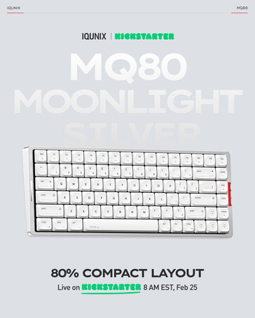 Iqunix MQ80 em esquema de cores Moonlight