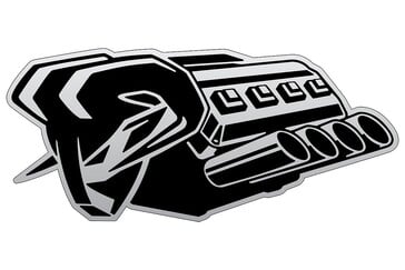 O novo emblema do motor Hemi V8 para a Ram 1500