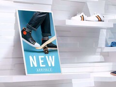 O EM32DX é uma tela colorida de tinta eletrônica que agora está disponível para consumidores comuns (Fonte da imagem: Samsung)