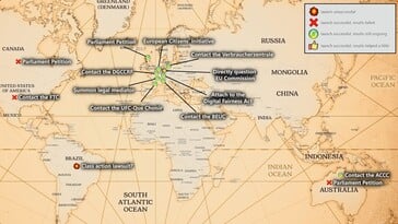 Mapa legislativo da Stop Killing Games (fonte da imagem: canal da Stop Killing Games no YouTube)