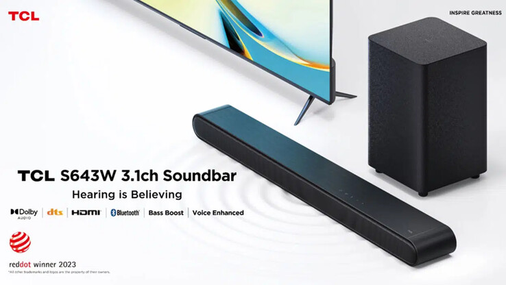 O TCL S643W Soundbar. (Fonte de imagem: TCL)