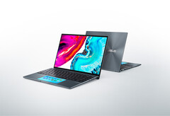 A próxima série ASUS ZenBook será alguns dos primeiros laptops a utilizar os painéis OLED de 14 polegadas e 90 Hz da Samsung. (Fonte de imagem: ASUS via Samsung)