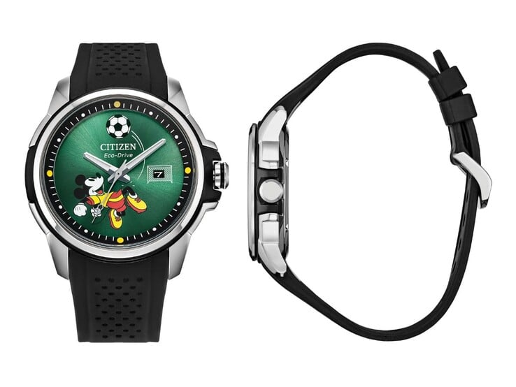 O relógio Citizen Disney Mickey Mouse Goalie AW1656-08W