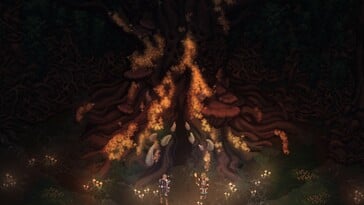 Uma imagem que mostra um ambiente em Drova - Forsaken Kin.