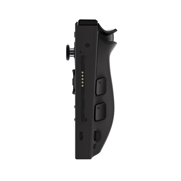 O controle Truestrike redesenhado tem o que parece ser uma porta USB-C na lateral. (Fonte da imagem: Evan Blass)