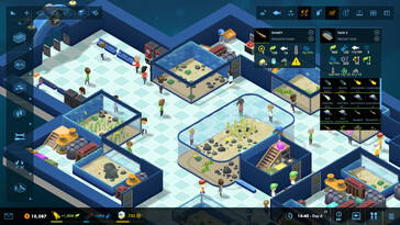 Uma imagem mostrando uma interface no Megaquarium. (Fonte da imagem: Steam)