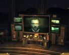 Uma captura de tela de uma versão modificada de Fallout: New Vegas