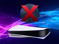 Console PS5 exibido com disco físico de jogo
