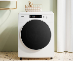 A máquina de lavar roupa Xiaoji mini inteligente pode lavar até 2,5 kg de roupa. (Fonte da imagem: Xiaomi)