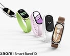O teaser oficial sugere uma tela um pouco maior com bordas mais finas. Na foto: a Smart Band 10 (Fonte da imagem: Xiaomi - editado)