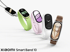 O teaser oficial sugere uma tela um pouco maior com bordas mais finas. Na foto: a Smart Band 10 (Fonte da imagem: Xiaomi - editado)