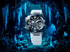 Uma imagem promocional da Casio MRG-BF1000EB-1A.