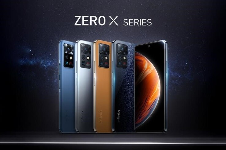 A série Infinix Zero X' colorways. (Fonte: Infinix)