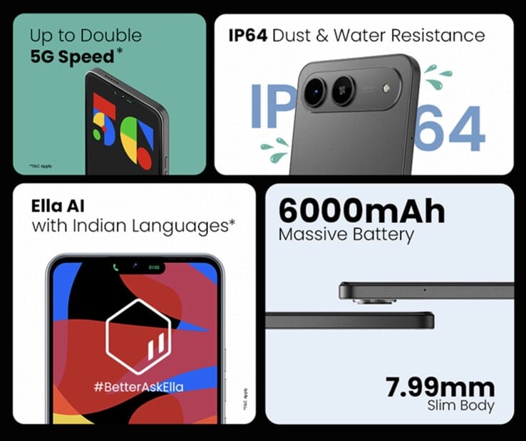 O smartphone econômico Tecno Spark Go 5G tem um conjunto respeitável de recursos. (Fonte da imagem: Tecno)