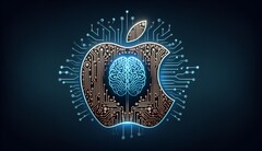 Apple está se esforçando para alcançar a IA generativa. (Imagem: Dall-E 3)