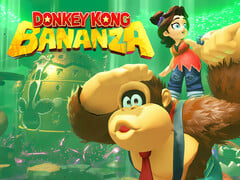 Arte de Donkey Kong Bananza mostrando Donkey Kong e Pauline com o logotipo (Fonte da imagem: Nintendo of America com edições)