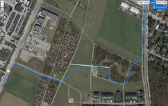 GPS test: Sharp D10 – Cycling through a grove