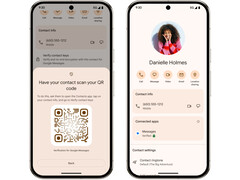 Uma imagem promocional do sistema de verificação baseado em QR do Google no Google Messages. (Fonte da imagem: Google)