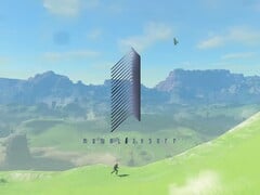 Logotipo da Monolith Soft exibido com o mapa de Tears of the Kingdom