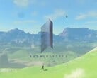 Logotipo da Monolith Soft exibido com o mapa de Tears of the Kingdom
