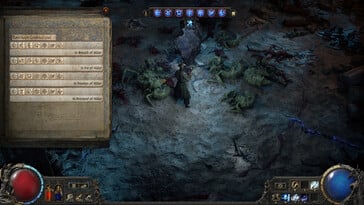 Na foto: Uma captura de tela do jogo Path of Exile 2.