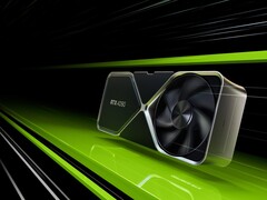 Renderização artística da GPU RTX 4090 de referência. (Fonte da imagem: Nvidia)
