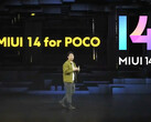 POCO discutiu brevemente 'MIUI 14 para POCO' durante o evento de lançamento da série POCO X5 desta semana. (Fonte da imagem: POCO via Xiaomiui)